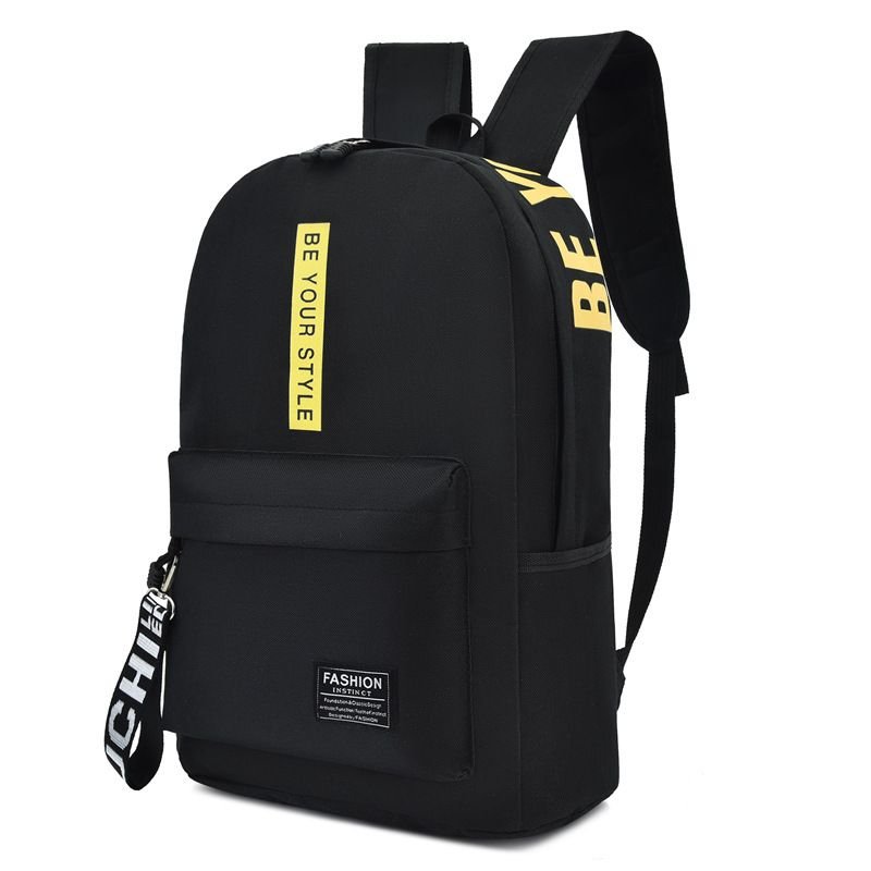 Simple And Fashionable Light Letter Large Capacity Backpack