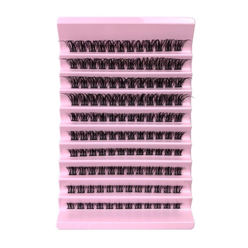 Women Simple Thick Curly Single Cluster Segmented False Eyelashes