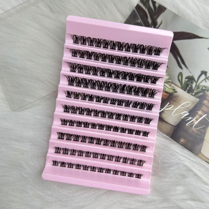 Women Simple Thick Curly Single Cluster Segmented False Eyelashes