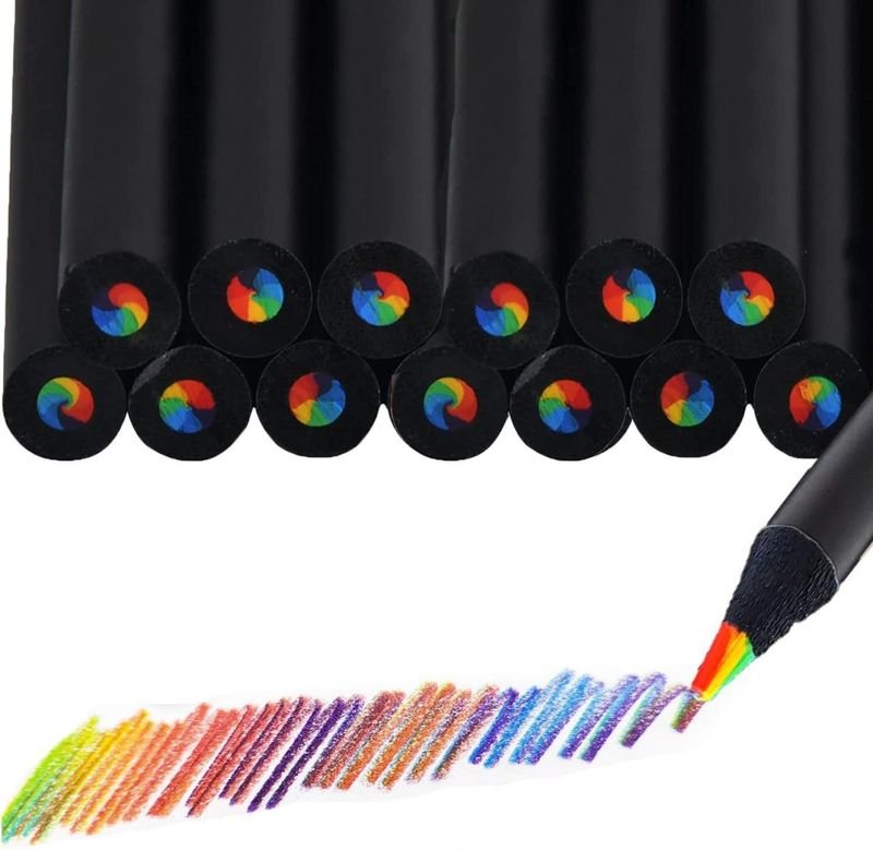 Rainbow Multicolor Color Art Supply