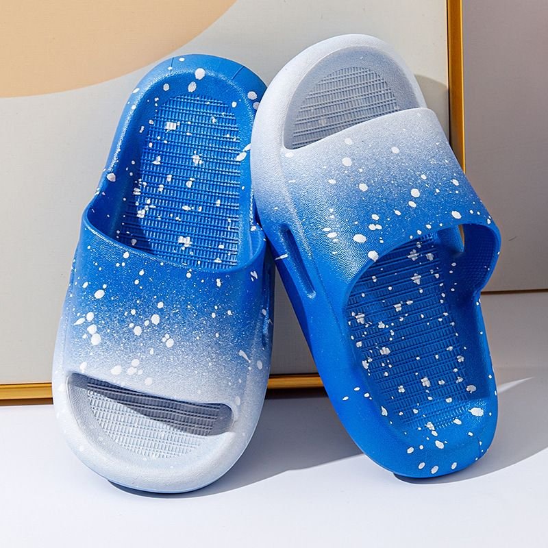 Kids Unisex Casual Cute Gradient Color Thick-Soled Flat Slippers