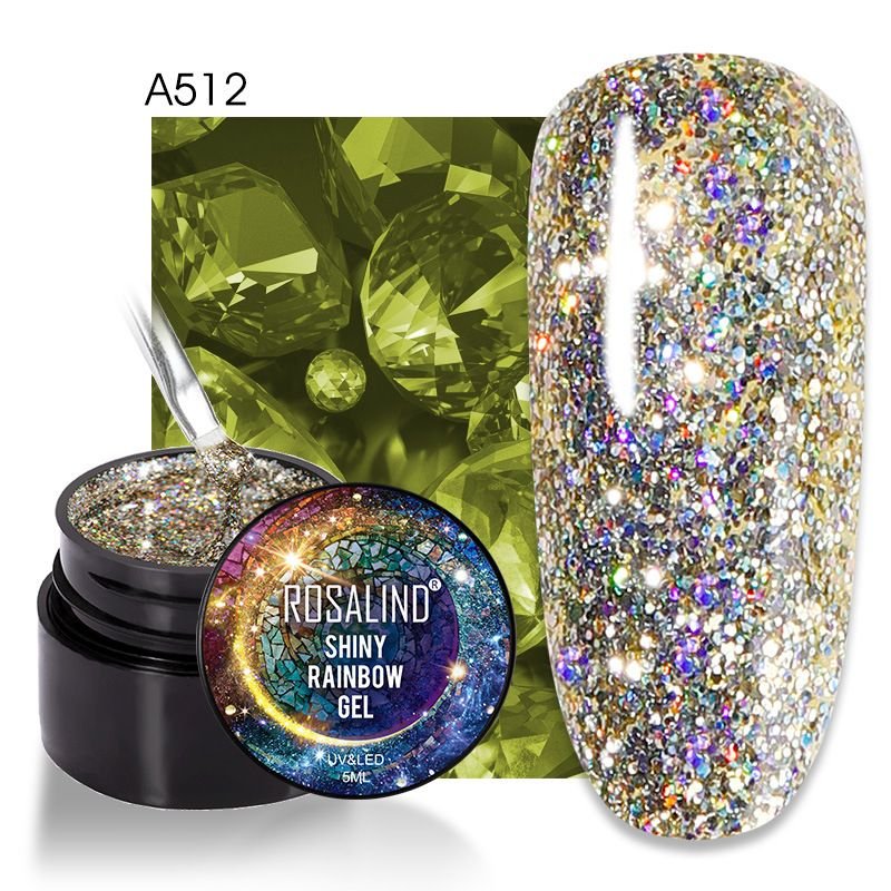 Fashion Multicolor Glitter Nail Glue