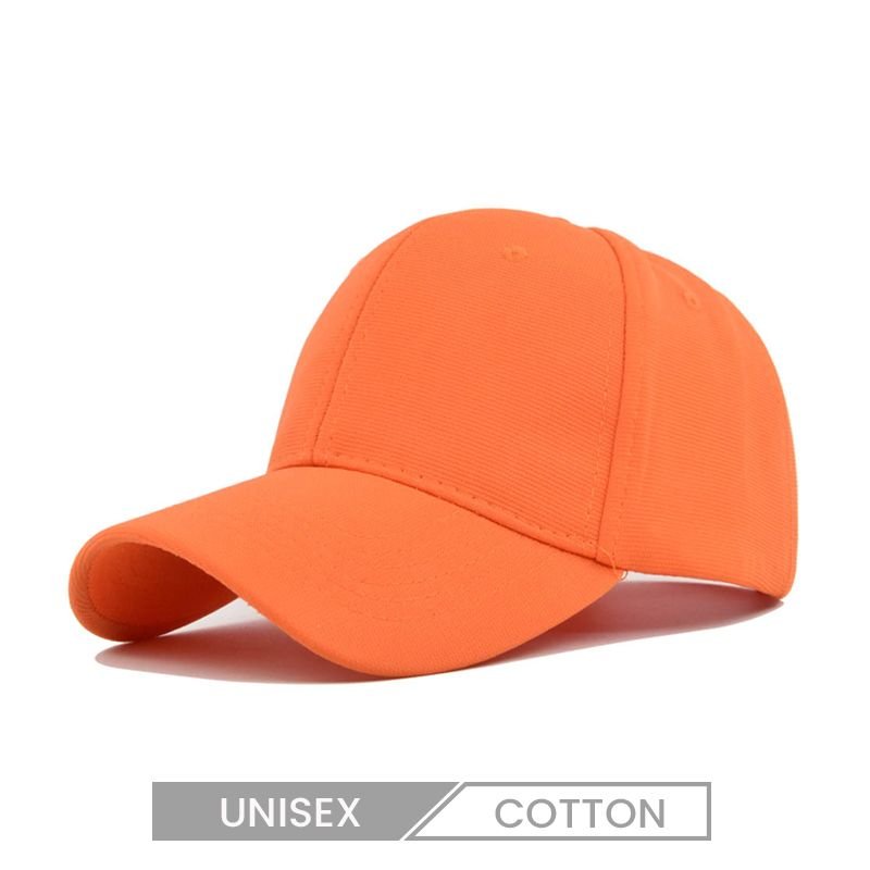 Unisex Solid Color Casual Custom Logo Baseball Cap