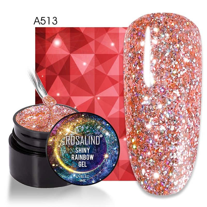 Fashion Multicolor Glitter Nail Glue