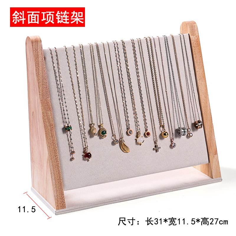 Fashion Vertical Beveled Necklace Bracelet Display Stand