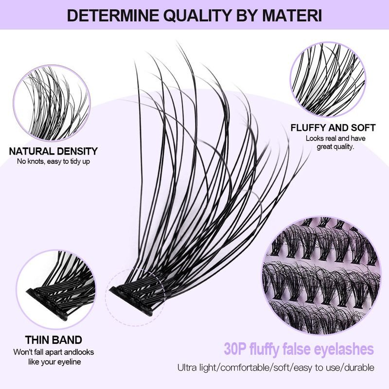 Diy Sectional Fried Hair Single Cluster False Eyelashes