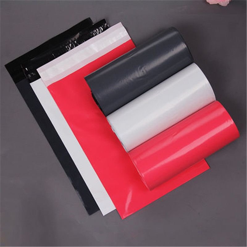 100Pcs/Lot White Courier Bag Express Envelope Clothing Storage Bags Mailing Self Adhesive Seal Pe Plastic Pouch Packaging