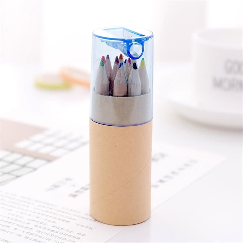 Creativity Canister Packaging 12 Colors Pencils