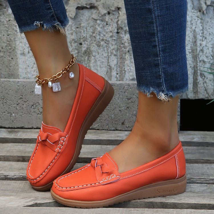 Plus Size Women Casual Round-Toe Loafers