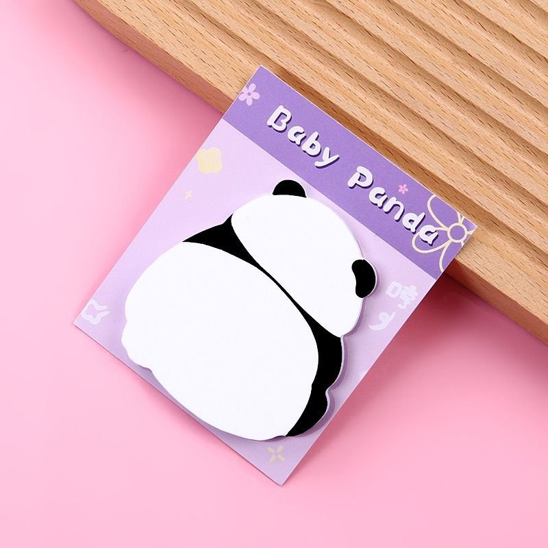 Cartoon Cute Panda Modeling Notes Post-It Notes