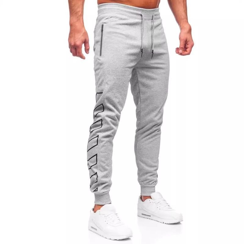 Men Fashion Casual Sports Print Jogger Pants