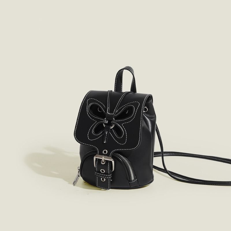 Women Fashion Retro Hollow Butterfly Mini Cute Backpack