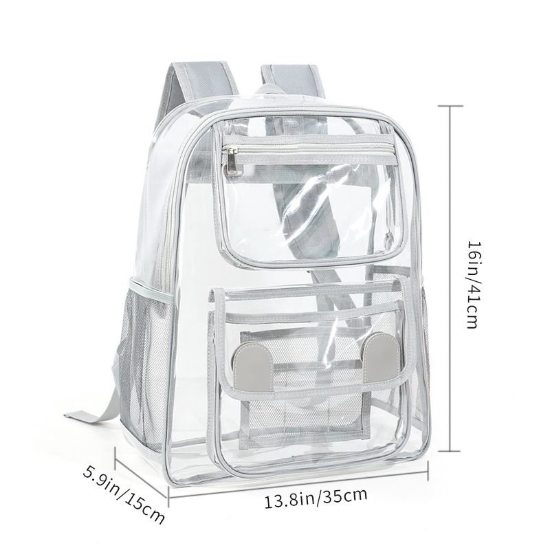 Fashion Large Capacity Pvc Clear Backpack