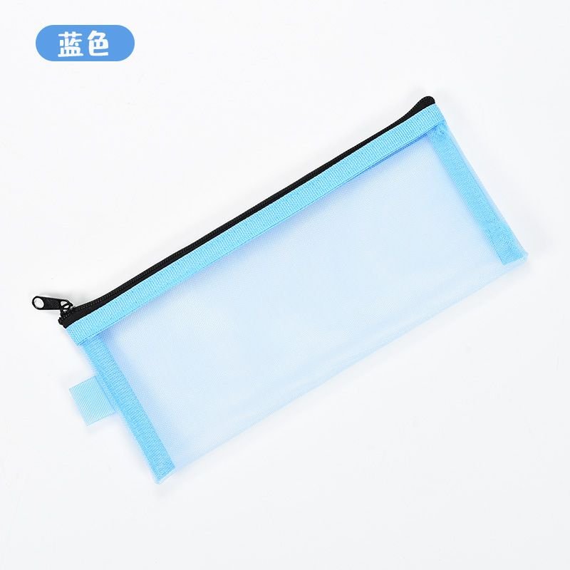 Simple Student Stationery Portable Mesh Transparent Stationery Bag