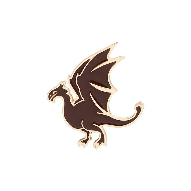 Halloween Unisex Cute Flying Dragon Pterosaur Metal Brooches