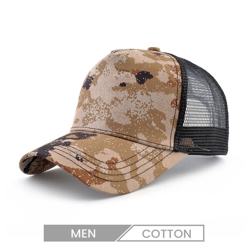 Custom Men Casual Solid Color Breathable Truck Hat