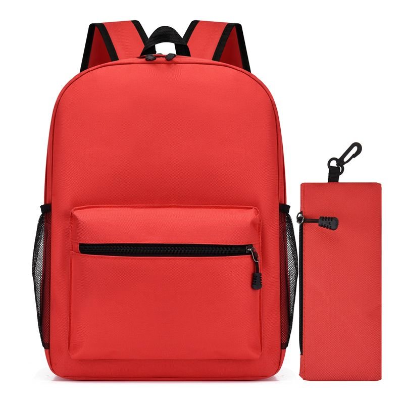 Simple Solid Color Large Capacity Backpack