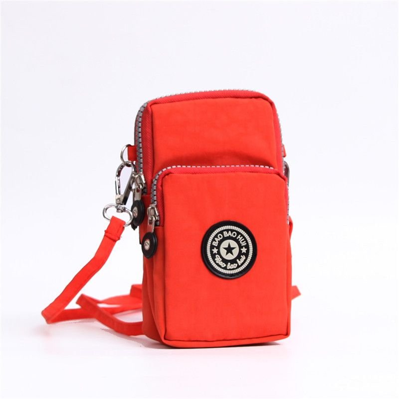 Women Fashion Two-Layer Zip Long Crossbody Purses