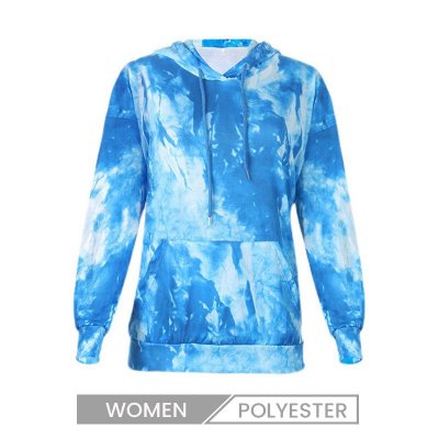 Casual Long-Sleeved Autumn Women Tie-Dye Printed Hoodie Custom