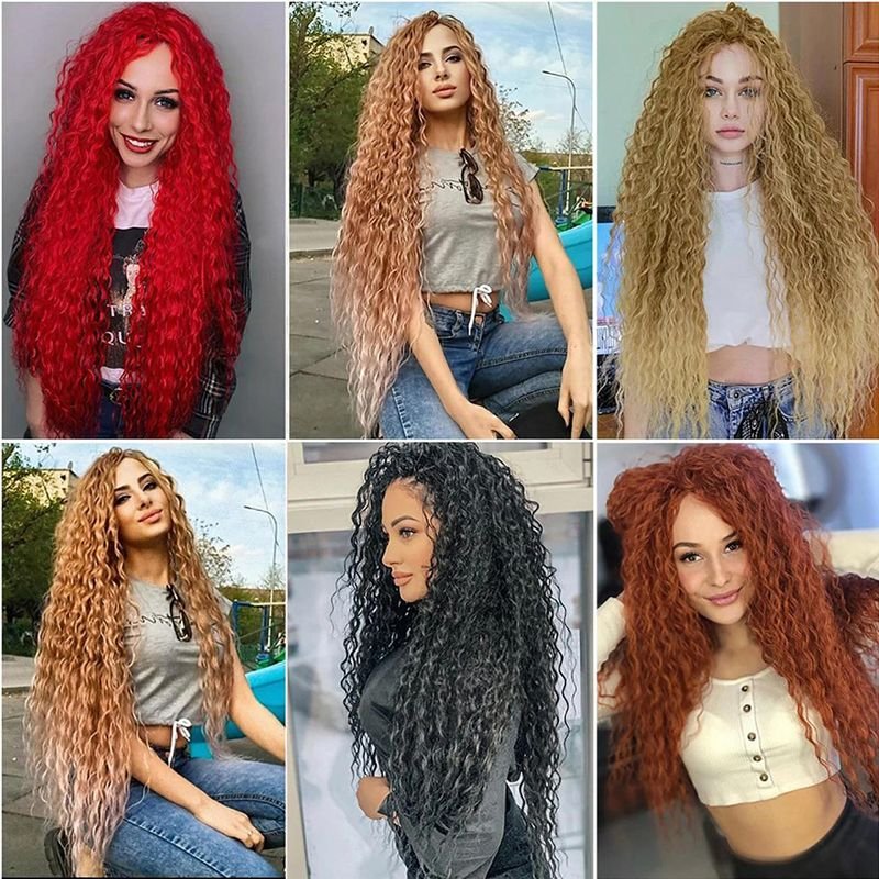 Women Fashion Deep Wave Crochet Hair Braid