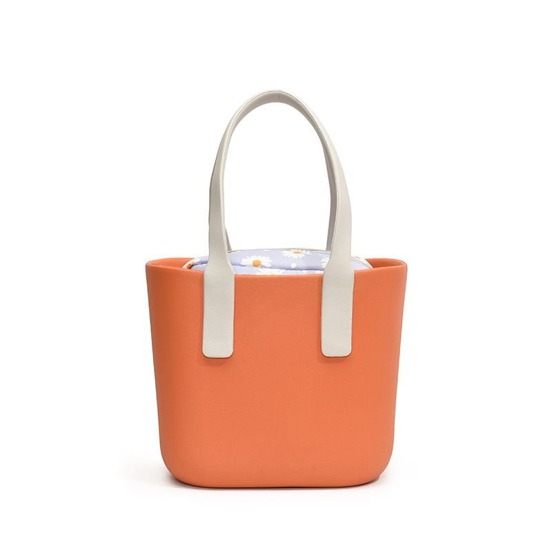 Fashion EVA Color Contrast Beach Tote Bag