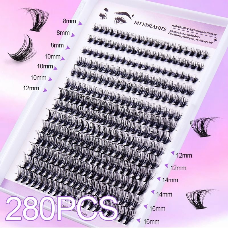 Diy Segmented False Eyelash Glue Tweezers Set