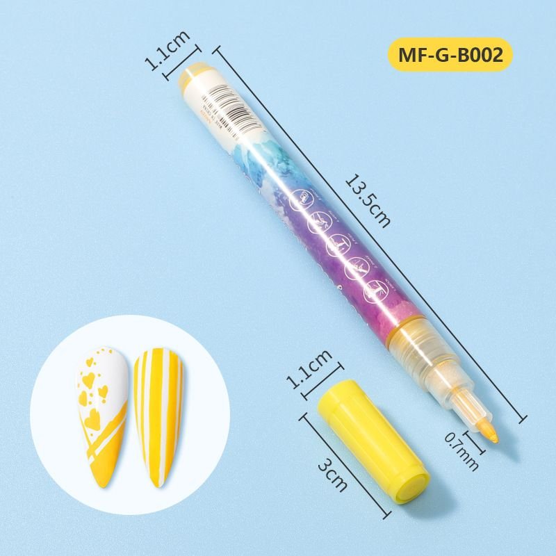 Women Fashion DIY Paint Nail Polish Glue Pen Line Drawing Nail Paint Pen