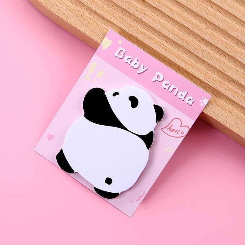 Cartoon Cute Panda Modeling Notes Post-It Notes