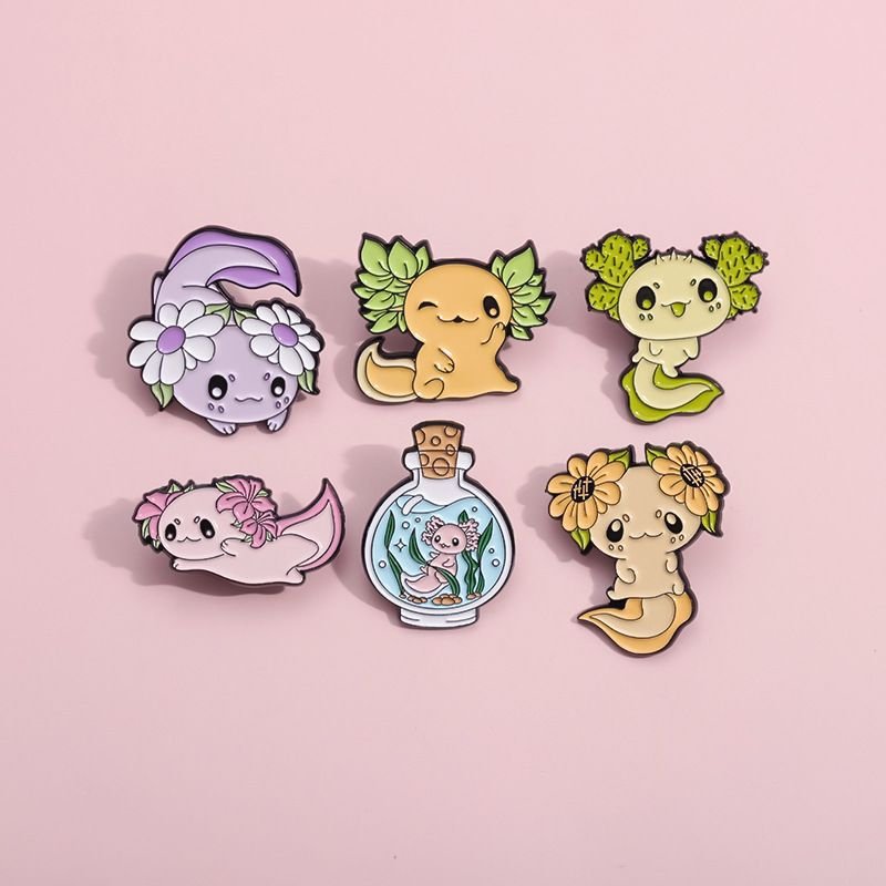 Women Fashion Cartoon Cute Baby Fish Alloy Brooch