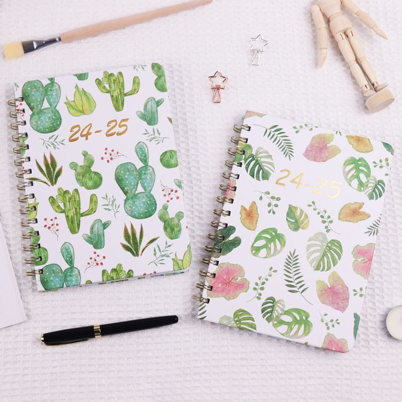 2025 Plant Flower A5 English Coil Notebook