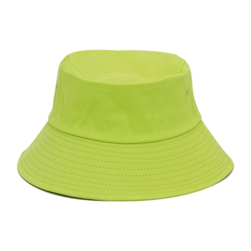 High Quality Solid Color Outdoor Sunshade Custom Embroidered Logo Bucket Hat