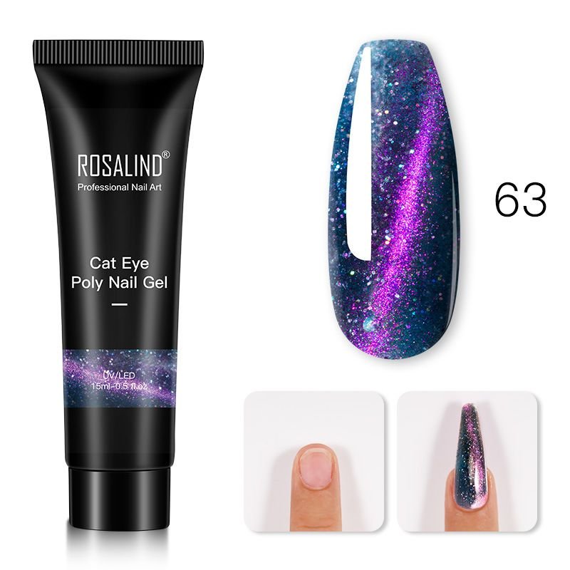 Fashion Glitter Nail Art Quick Extension Gel Nail Polish