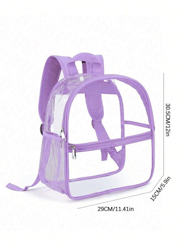 Simple PVC Clear Large Capacity Backpack