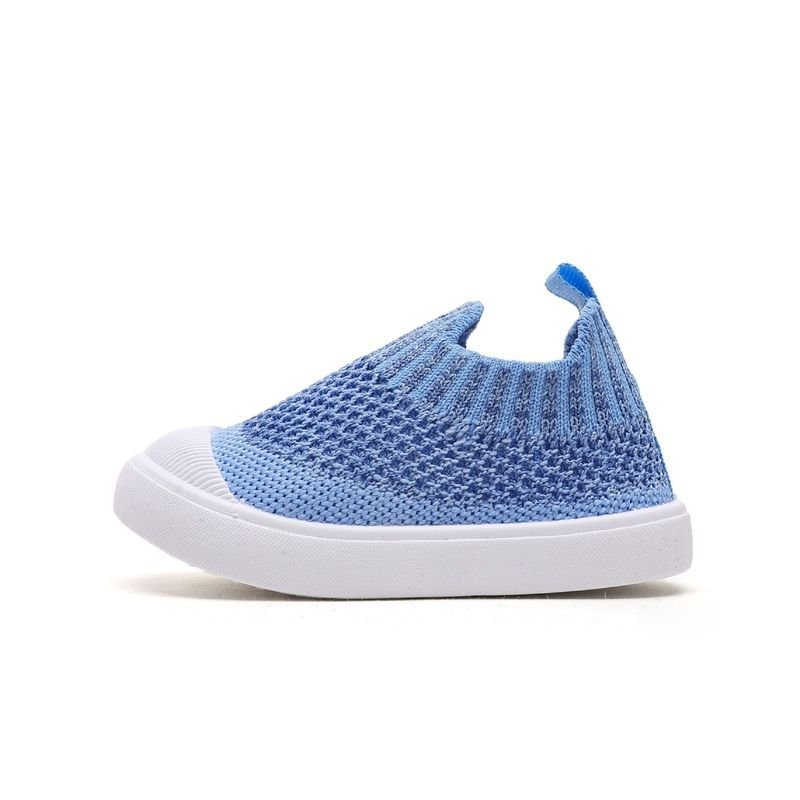 Kids Boys Girls Casual Cute Solid Color Mesh Slip On Flat First Walkers Shoes