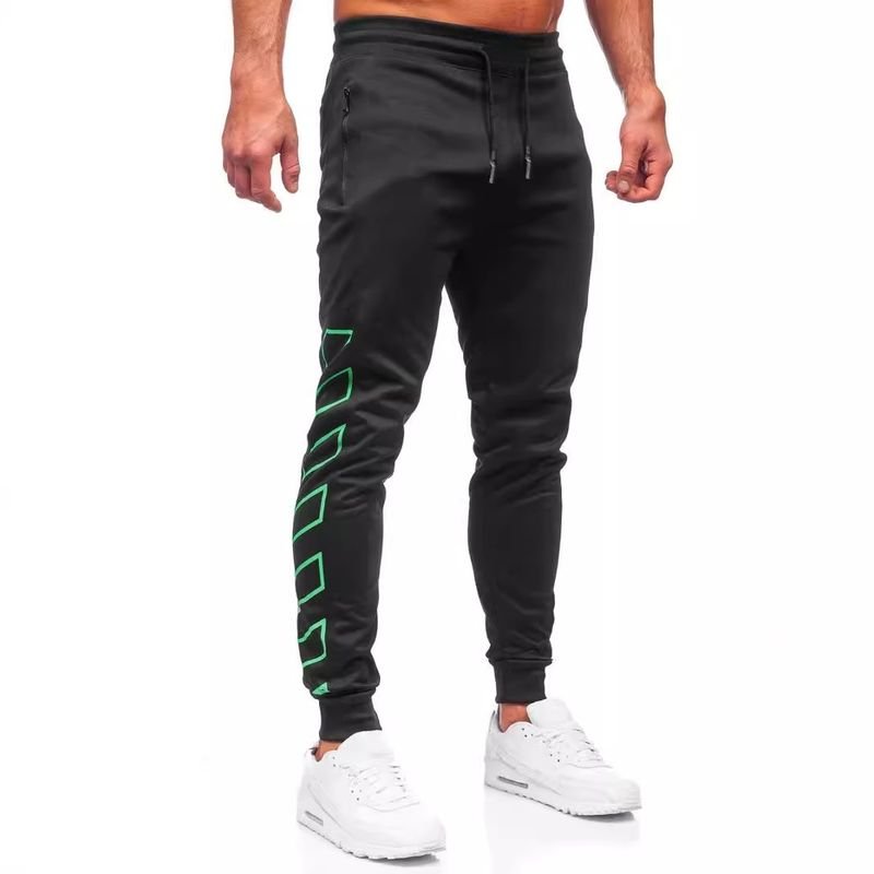 Men Fashion Casual Sports Print Jogger Pants