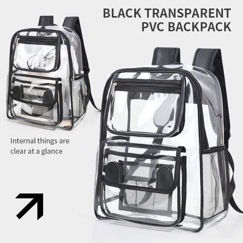 Fashion Large Capacity Pvc Clear Backpack