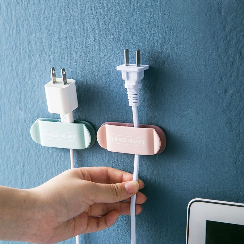 4pcs/set Nordic Style Creative Power Line Storage Hooks