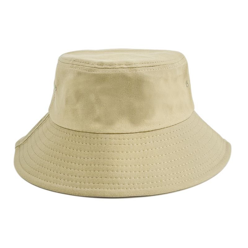 High Quality Solid Color Outdoor Sunshade Custom Embroidered Logo Bucket Hat