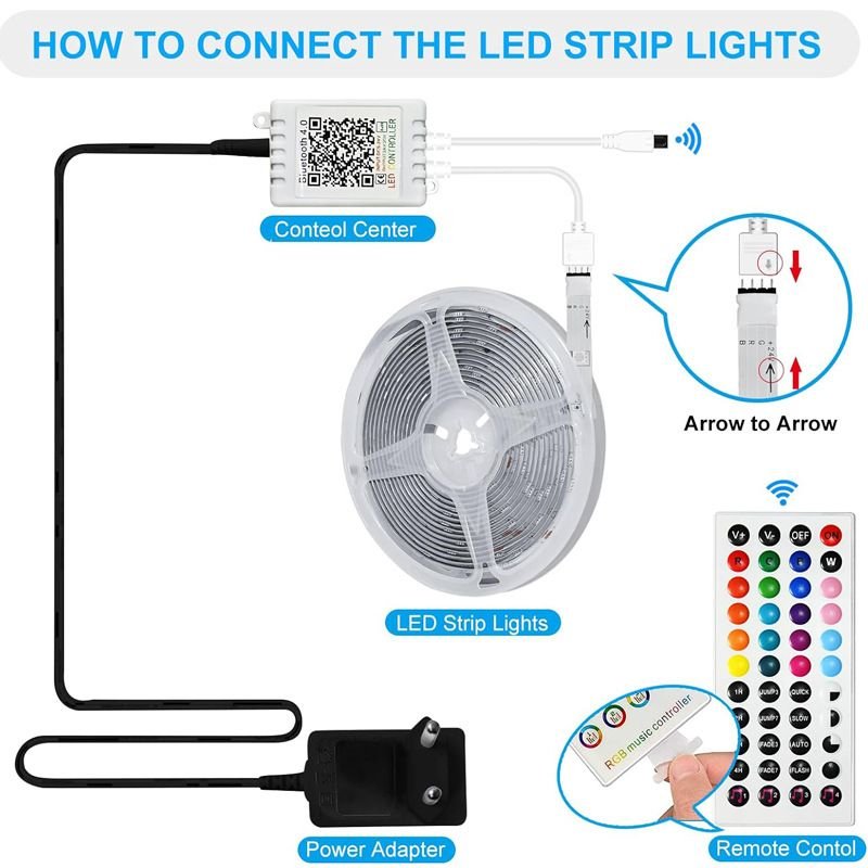 10M Bluetooth Music Atmosphere LED Strip Light