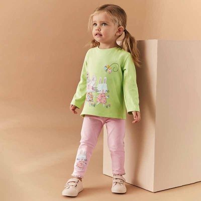 Kids Toddler Girls Spring Autumn Casual Cute Cartoon Long Sleeve Sweatshirts Pants Sets