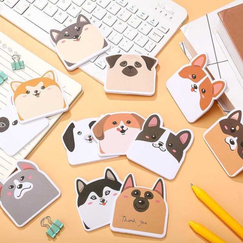 Cartoon Cute Dog Shape Sticky Note Notes