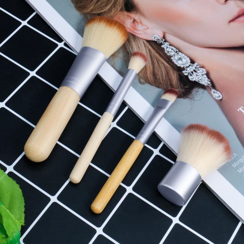 4 Pcs/Set Makeup Brushes Blending Face Powder Makeup Tools