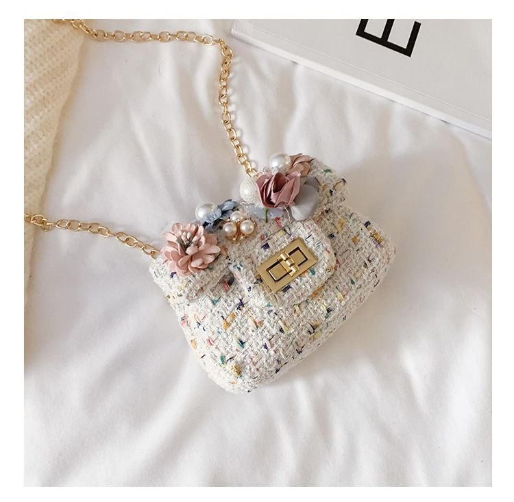 Kids Girls Fashion Casual Cute Flower Crossbody Handle Princess Bag