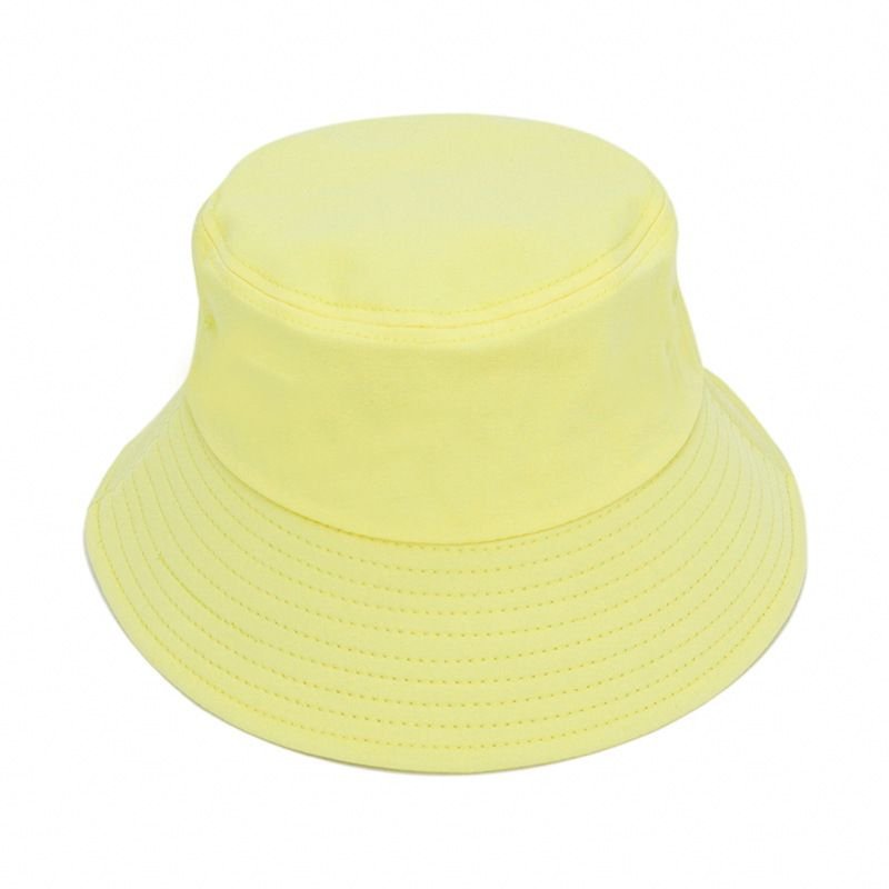 High Quality Solid Color Outdoor Sunshade Custom Embroidered Logo Bucket Hat