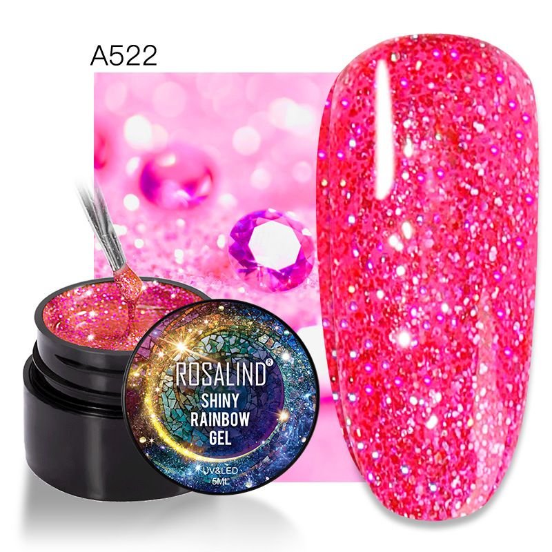 Fashion Multicolor Glitter Nail Glue