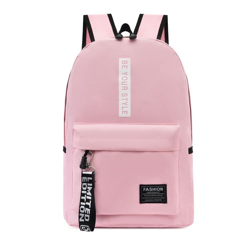 Simple And Fashionable Light Letter Large Capacity Backpack