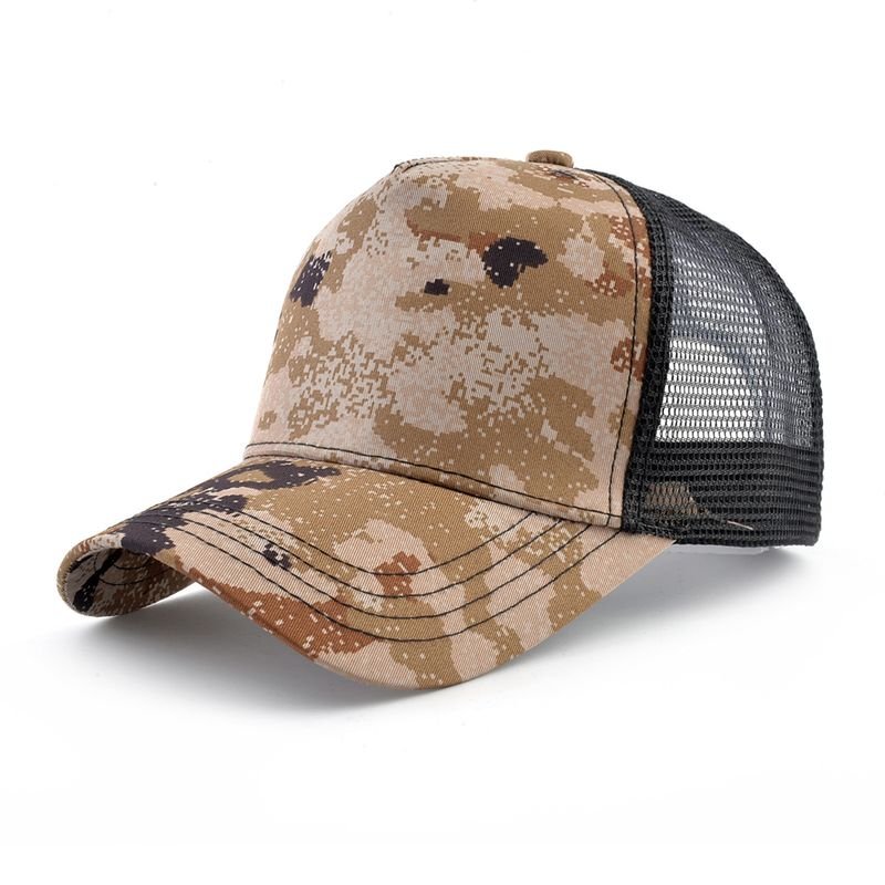 Custom Men Casual Solid Color Breathable Truck Hat