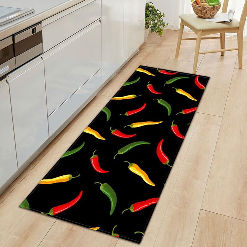 40*60cm Simple Food Pattern Kitchen Door Mat