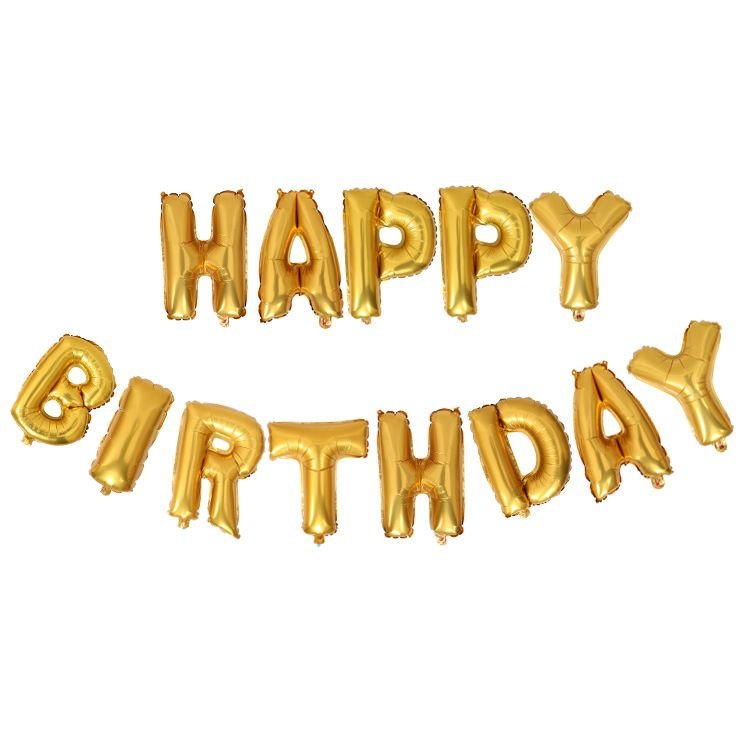 16 Inch Birthday Party Decoration Letter Aluminum Foil Balloon Set