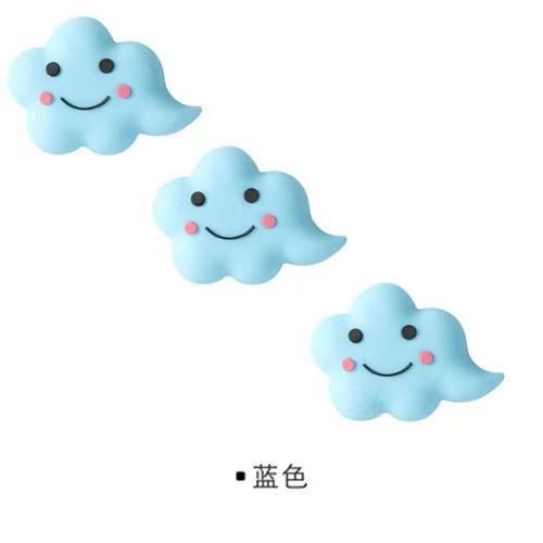 Simple Creative Cute Clouds Multifunctional Magnetic Refrigerator Sticker Anti-Collision Soft Rubber